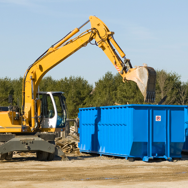 are there any restrictions on where a residential dumpster can be placed in Walnut Ridge